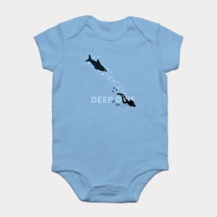 Dive or Die - The shark is in pursuit Baby Bodysuit